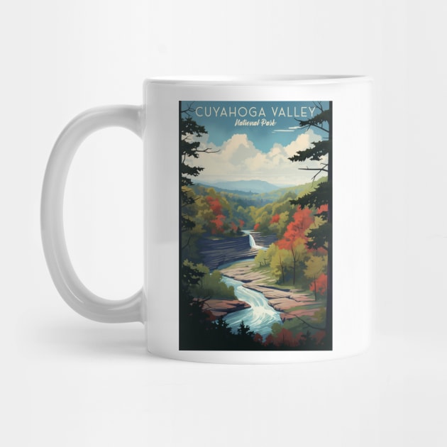 Cuyahoga Valley National Park Travel Poster by GreenMary Design